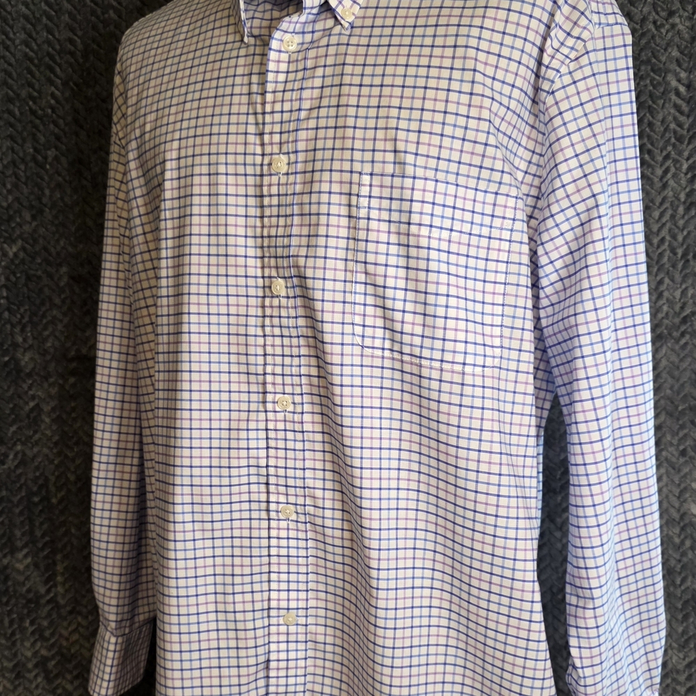 Ralph Lauren Black Label Men's Plaid Shirt - Blue and White